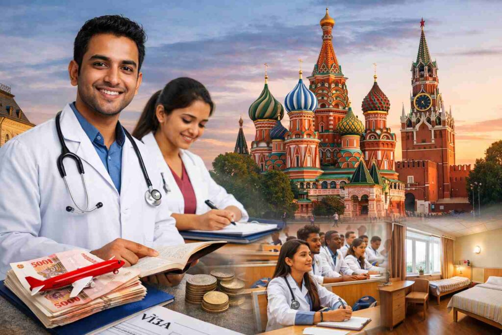 latest information about studying MBBS in Russia, Total cost of MBBS in Russia for Indian students